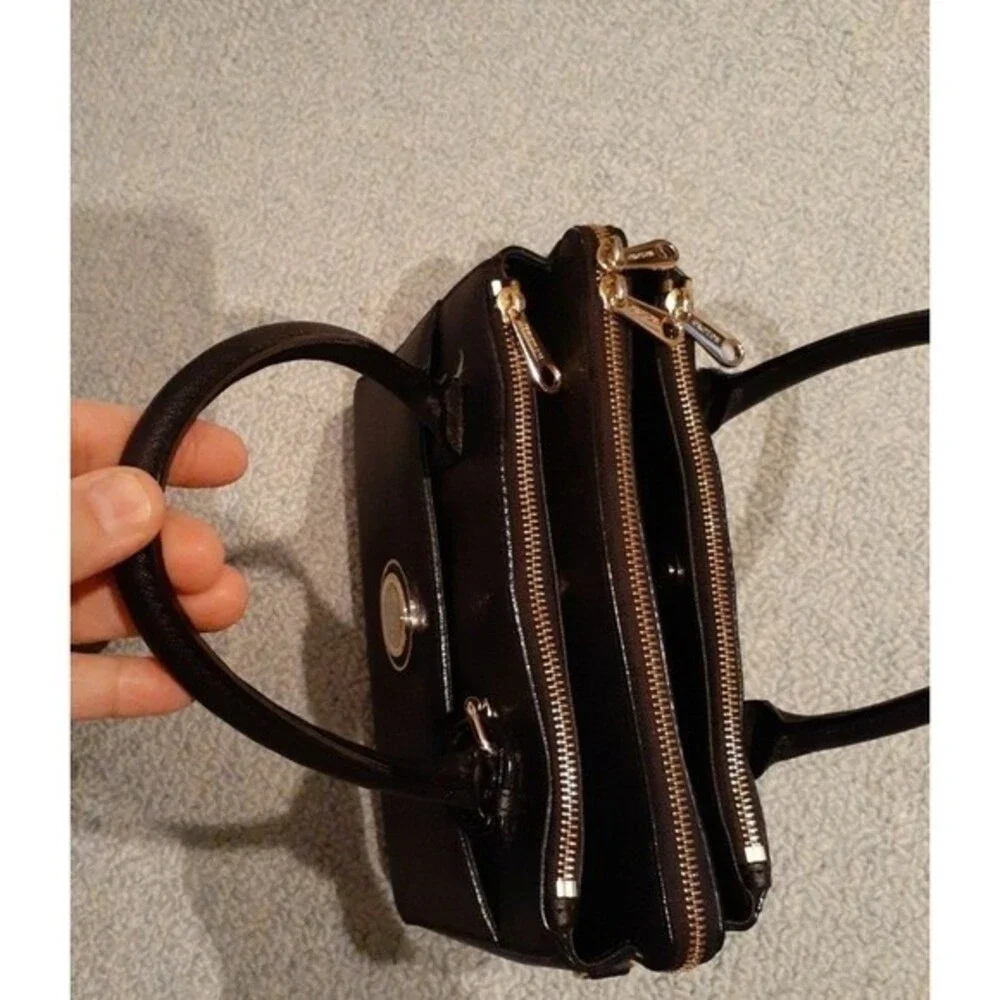Oroton purse black saffiano leather handbag bag made in Australia   Australian